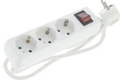 Q-link Stekkerdoos 3-Voudig Wit Met Schakelaar 1,5mm2 3x1,5m Randaarde