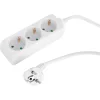 Q-Link Stekkerdoos 3-Voudig Wit Randaarde 3x1,5mm2 1,5m