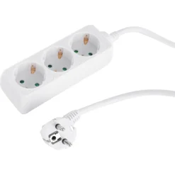 Q-Link Stekkerdoos 3-Voudig Wit Randaarde 3x1,5mm2 1,5m