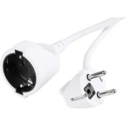 Q-Link Verlengsnoer H05VV-F Wit Randaarde 3x1,5mm2 25m