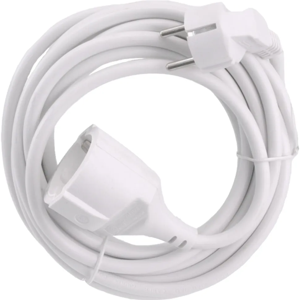 Q-link Verlengsnoer Wit 3680W 1,5mm2 3x5m Randaarde