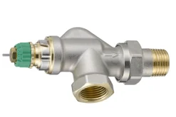 RA-DV Radiatorafsluiter Thermost. Drukonafhank. 1/2 En DN15 Haaks Verkort