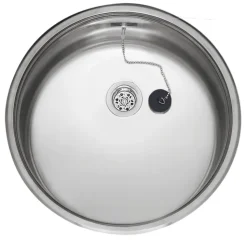 Reginox Spoelbak B2903LLU02GDS RVS 50cm rond met inleg afvoer