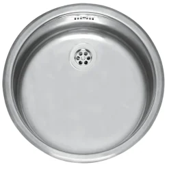 Reginox Spoelbak B280RLU02GDS RVS rond opbouw afvoer 50 cm