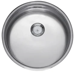 Reginox Spoelbak B2903RLU06GDS RVS rond opbouw afvoer 90cm