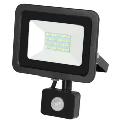 RELED LED Breedstraler Zwart 30W Met Sensor IP54