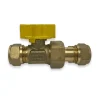 Riko Gaskogelkraan knelkoppeling 15 x 15 mm