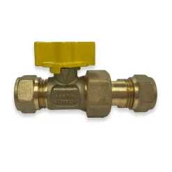 Riko Gaskogelkraan knelkoppeling 15 x 15 mm
