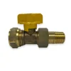 Riko Gaskogelkraan knelkoppeling 22 mm x 1/2'' buitendraad