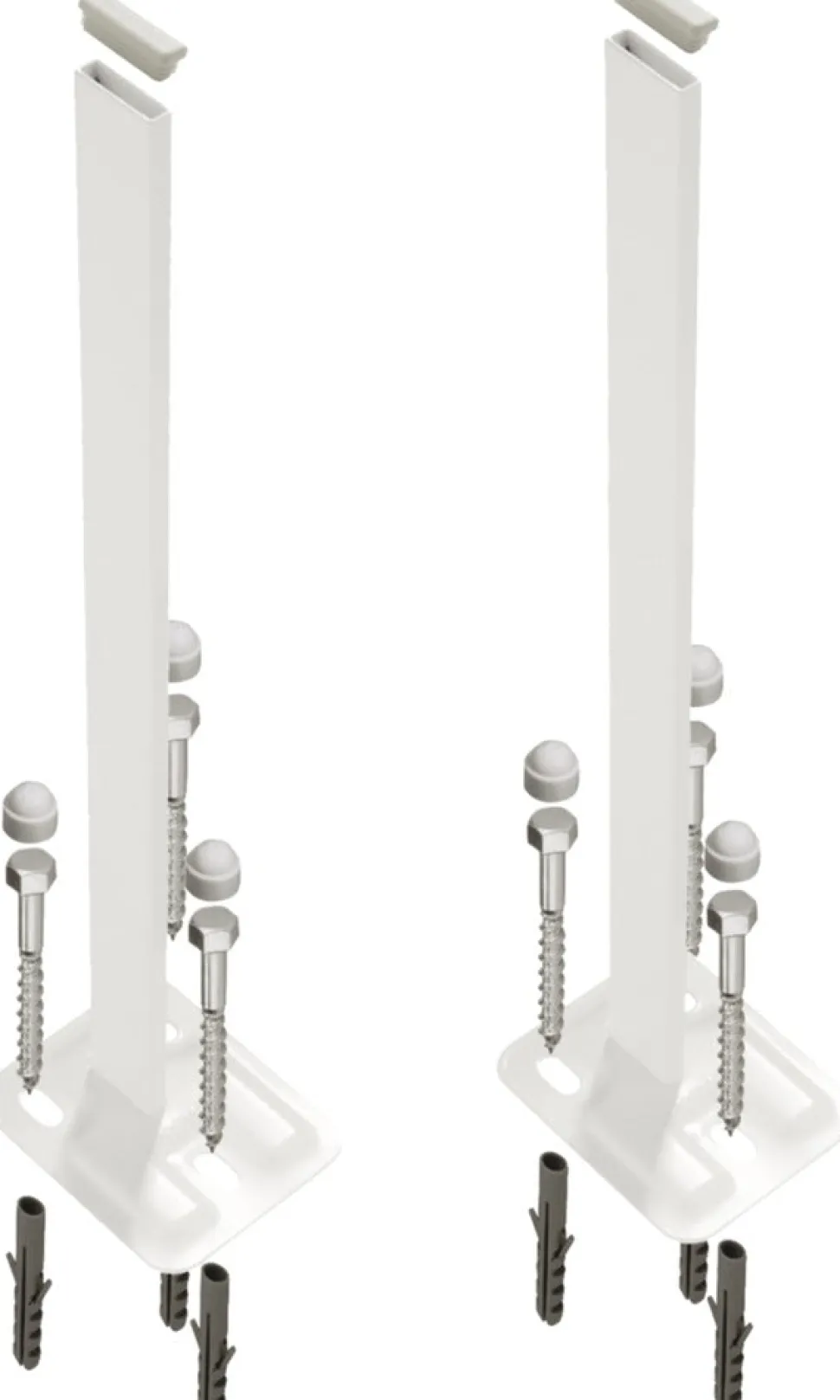 Rofix Radiatorstandconsole H500 R9016 SE2 2st