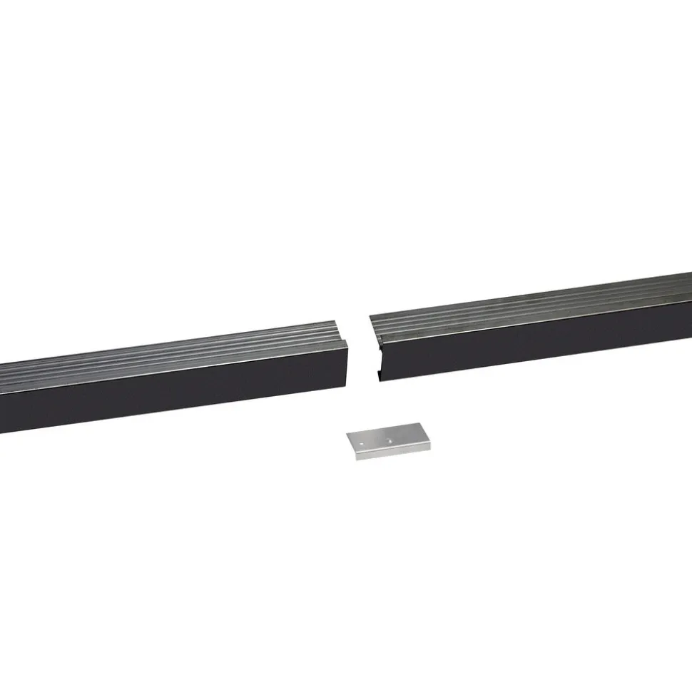Roval Daktrim Standaard Aluminium Zwart 45x45mm 2,5m