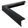Roval Daktrim Standaard Buitenhoek Aluminium Zwart 60x64mm 50x50cm