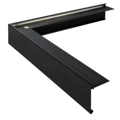Roval Daktrim Standaard Buitenhoek Aluminium Zwart 60x64mm 50x50cm