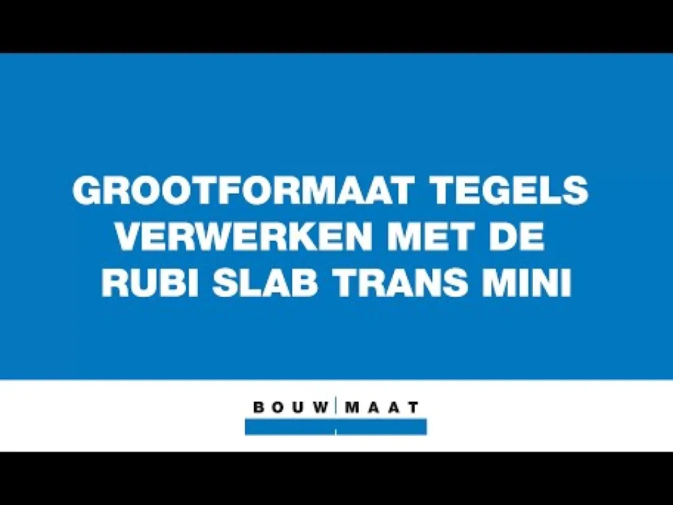 Rubi Slab Trans Mini Tegeldraagsysteem