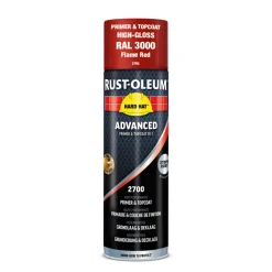 Rust-Oleum Hard Hat Advanced Hoogglans RAL3000 Vuurrood 500ml