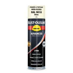 Rust-Oleum Hard Hat Advanced Hoogglans RAL9010 Zuiverwit 500ml