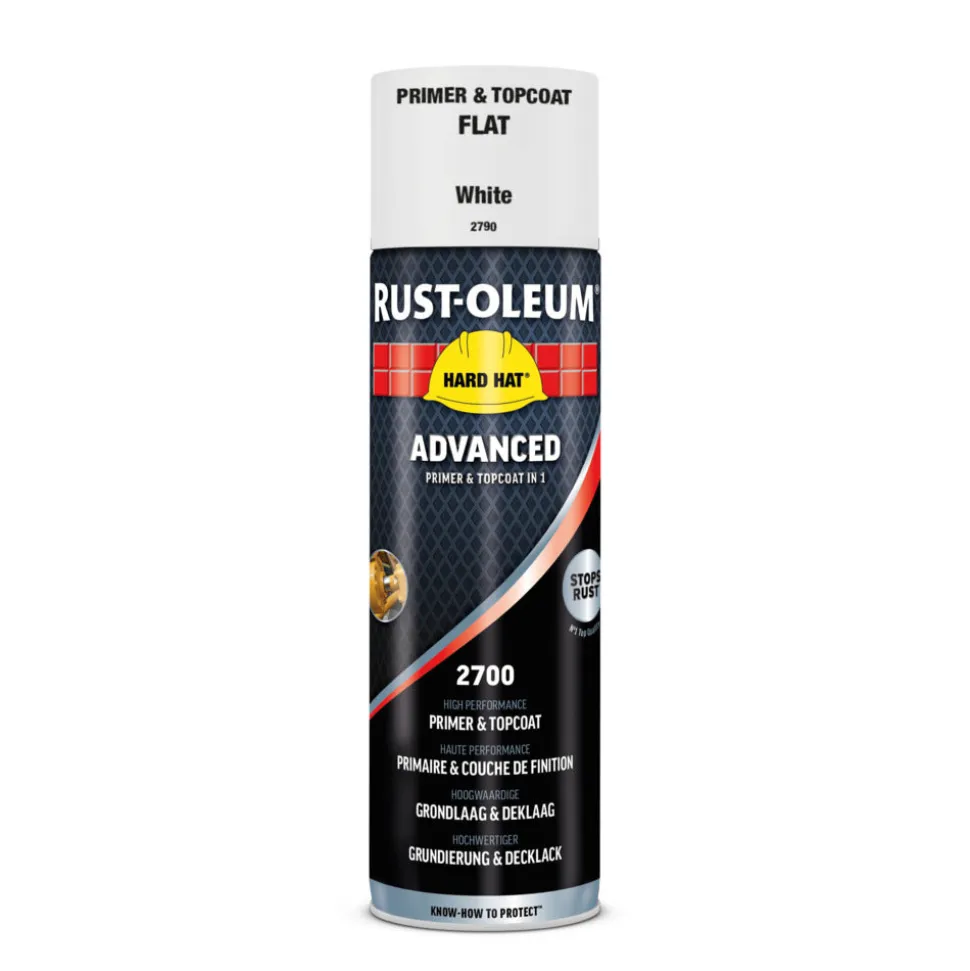 Rust-Oleum Hard Hat Advanced RAL9010 Mat Wit 500ml