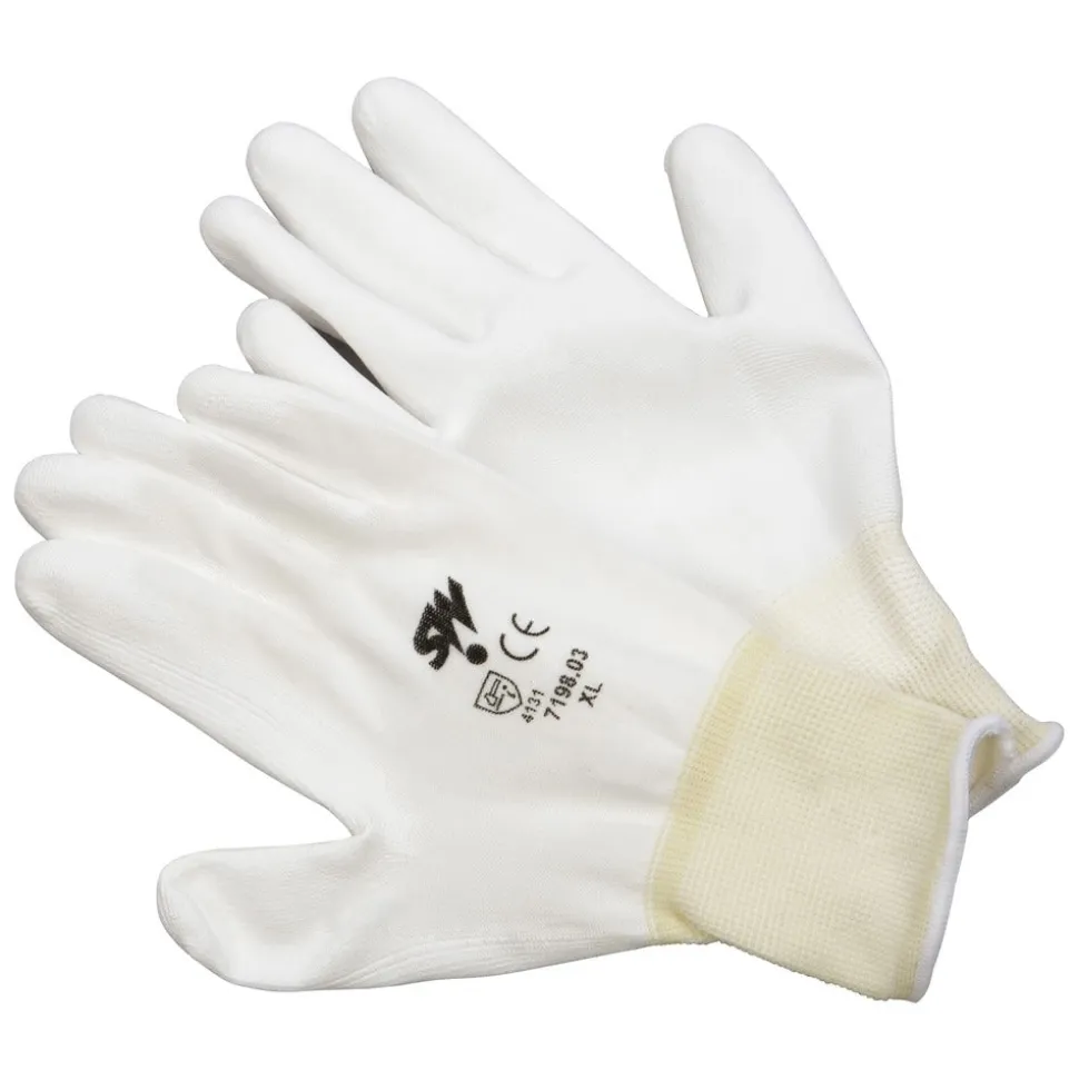 Safeworker Werkhandschoenen 7198 Nylon/Pu Wit Maat 10/XL