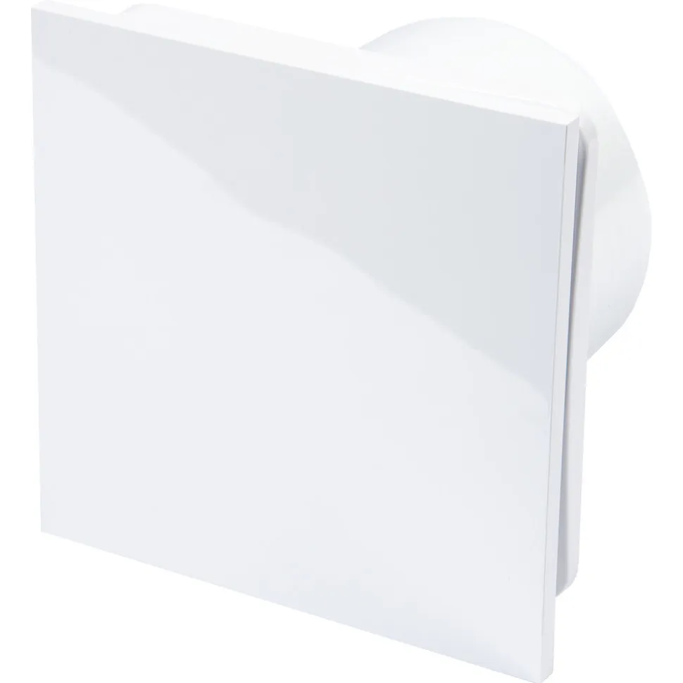 Sanivesk Design Ventilator Kunststof Wit Met Timer Hygro Ø100mm