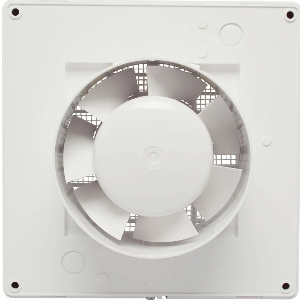 Sanivesk Original Ventilator Kunststof Wit Met Timer Ø100mm