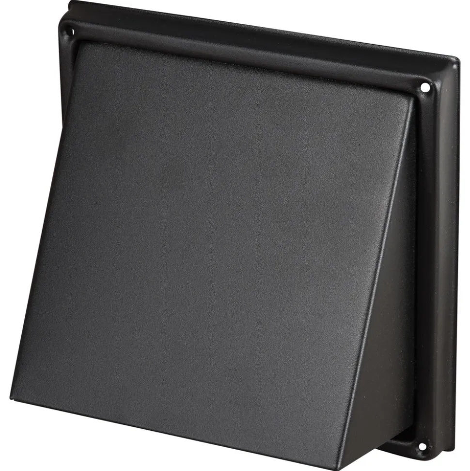 Sanivesk Overdrukrooster RVS Zwart Kap Ø150mm