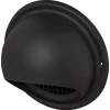 Sanivesk Overdrukrooster RVS Zwart Bol Ø125mm