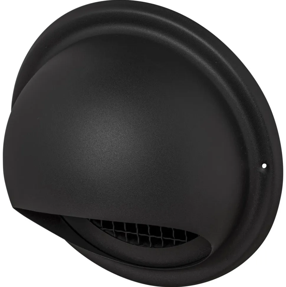 Sanivesk Overdrukrooster RVS Zwart Bol Ø125mm