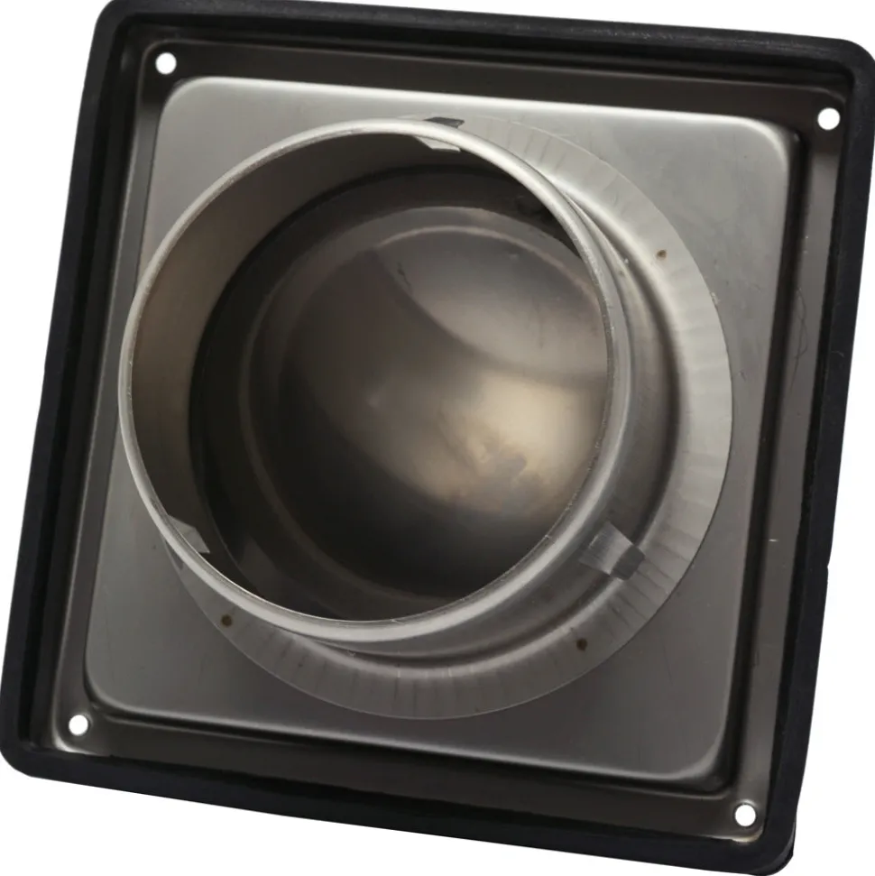 Sanivesk Overdrukrooster RVS Kap Ø100mm