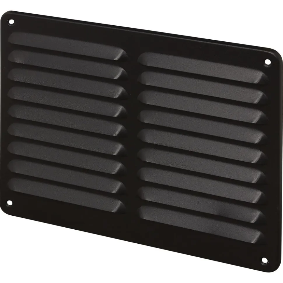 Sanivesk Schoepenrooster Aluminium Mat Zwart 245x195mm