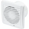 Sanivesk Stille Ventilator Kunststof Wit Met Timer Ø125mm