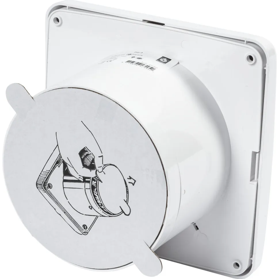 Sanivesk Stille Ventilator Kunststof Wit Met Timer Ø125mm