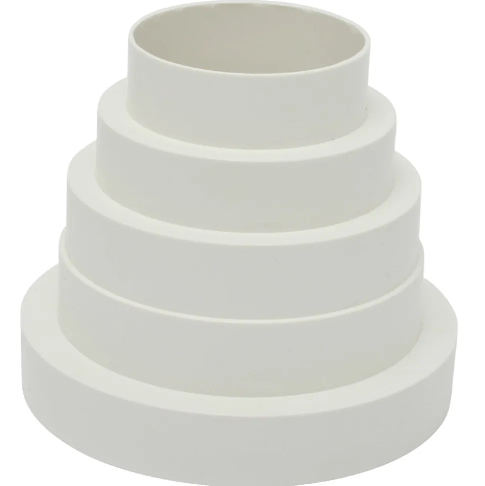 Sanivesk Verloopstuk PVC Wit Ø80-150mm
