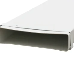 Sanivesk Vlakkanaal Beugels PVC Wit 220x55mm 2st