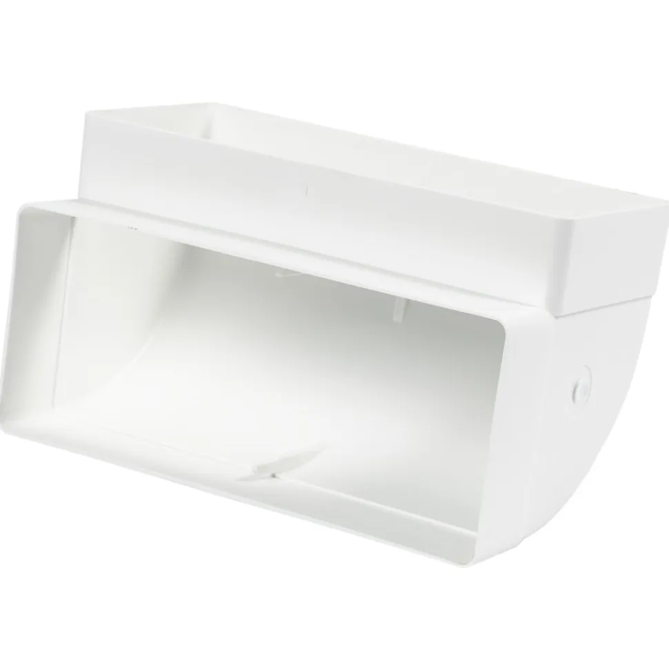 Sanivesk Vlakkanaal Bochtstuk PVC Wit 220x90mm