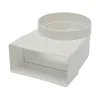 Sanivesk Vlakkanaal Bochtstuk PVC Wit Ø100mm 110x55mm