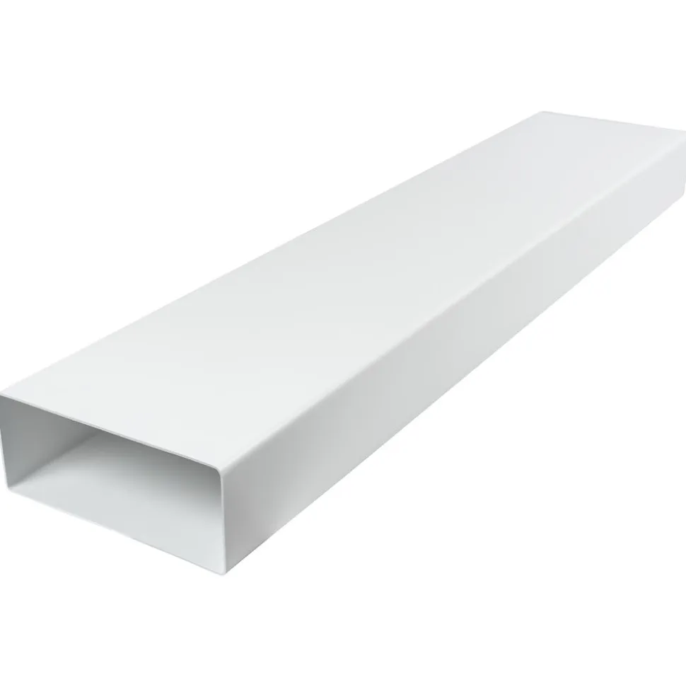 Sanivesk Vlakkanaal Buis PVC Wit 1000x220x90mm