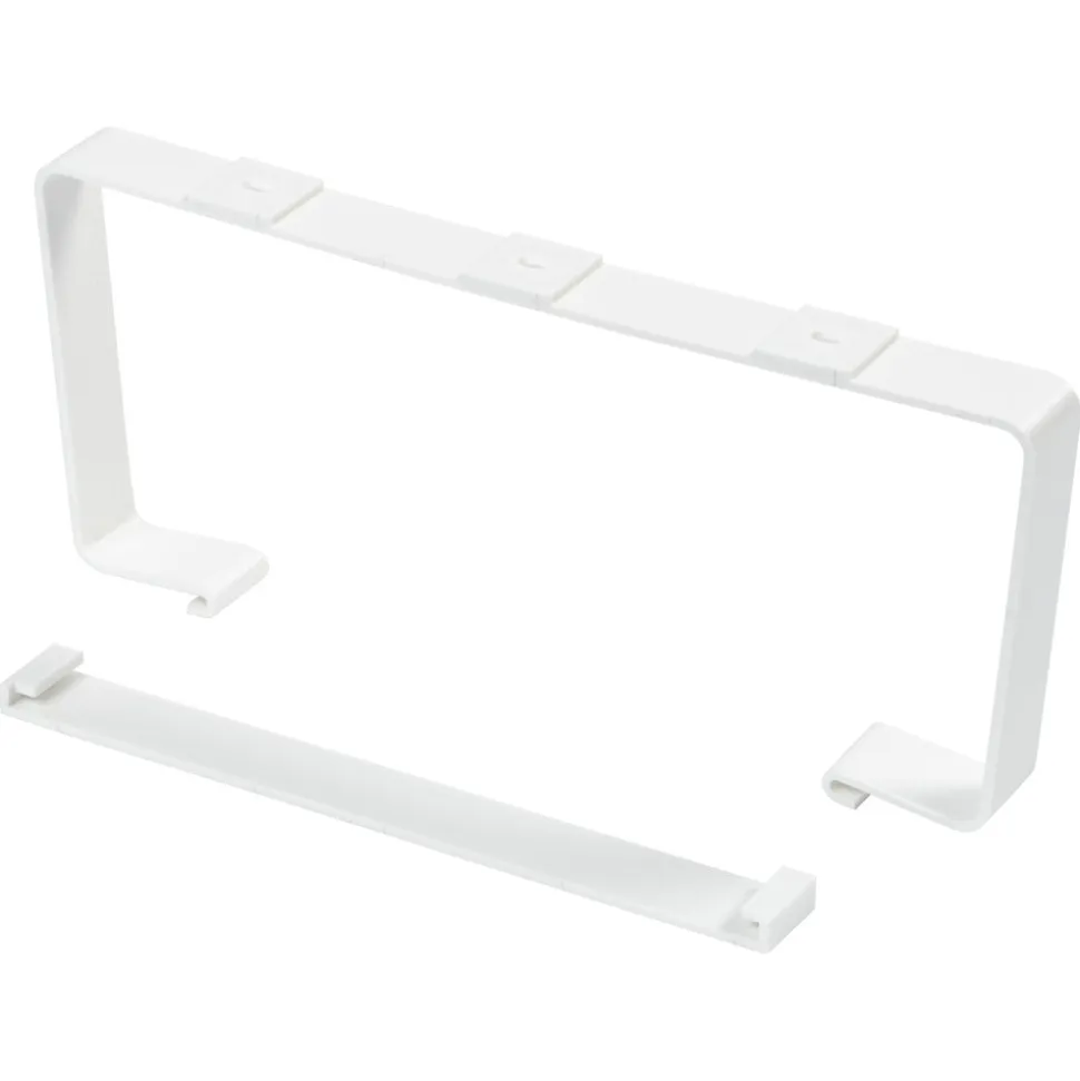 Sanivesk Vlakkanaal Kanaalbeugel PVC Wit 220x90mm 2st