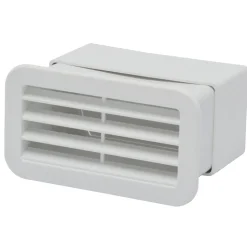 Sanivesk Vlakkanaal Muurrooster PVC Wit 110x55mm