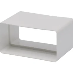 Sanivesk Vlakkanaal Verbinder PVC Wit 110x55mm