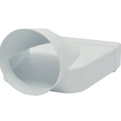 Sanivesk Vlakkanaal Verloopstuk PVC Wit Ø125mm 220x55mm