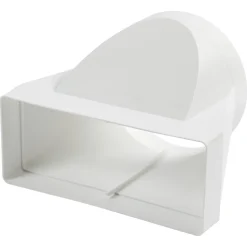 Sanivesk Vlakkanaal Verloopstuk PVC Wit Ø150mm 220x90mm