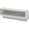 Sanivesk Vlakkanaal Verticale Bocht PVC Wit 220x55mm