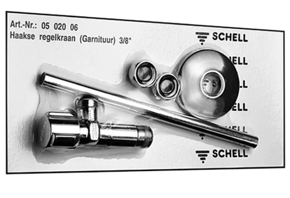 Schell Hoekstopkraan 3/8x10 chroom