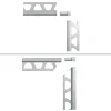 Schlüter Hoekstuk Tegelprofiel ED-Q125AE Aluminium Bruut Mat 12,5mm