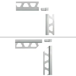 Schlüter Hoekstuk Tegelprofiel ED-Q125AE Aluminium Bruut Mat 12,5mm