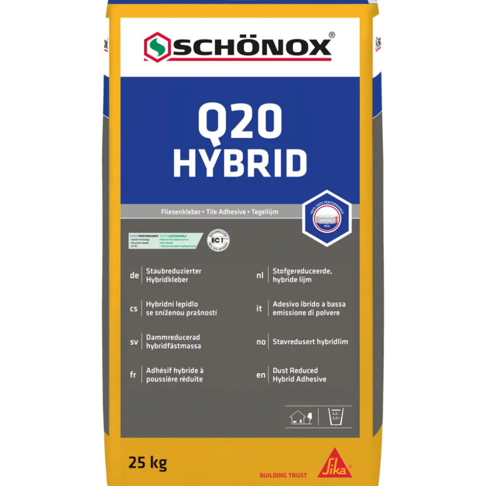 SCHÖNOX Q20 HYBRID Poederlijm Anhydriet Vloer 25kg
