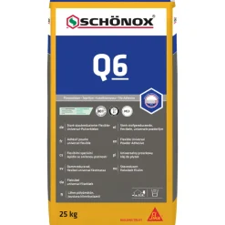SCHÖNOX Q6 Veelzijdige Poederlijm Grijs 25kg