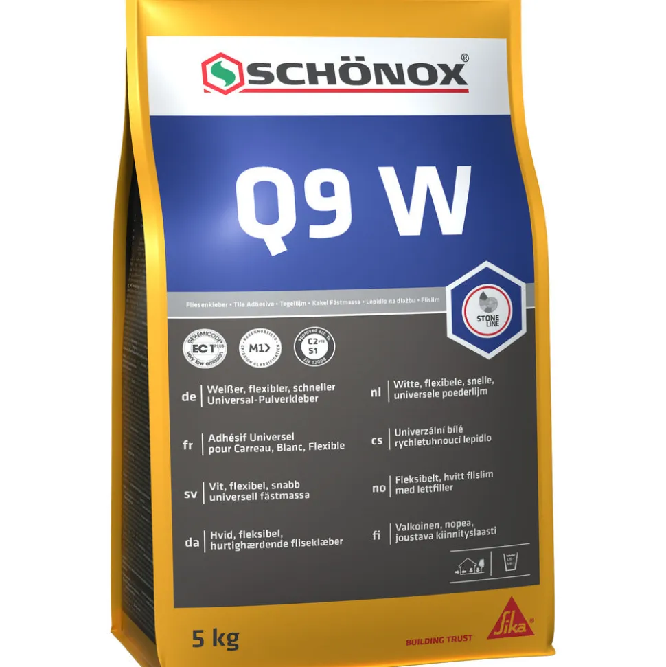SCHÖNOX Q9 W Universele Poederlijm Wit Sneldrogend 5kg