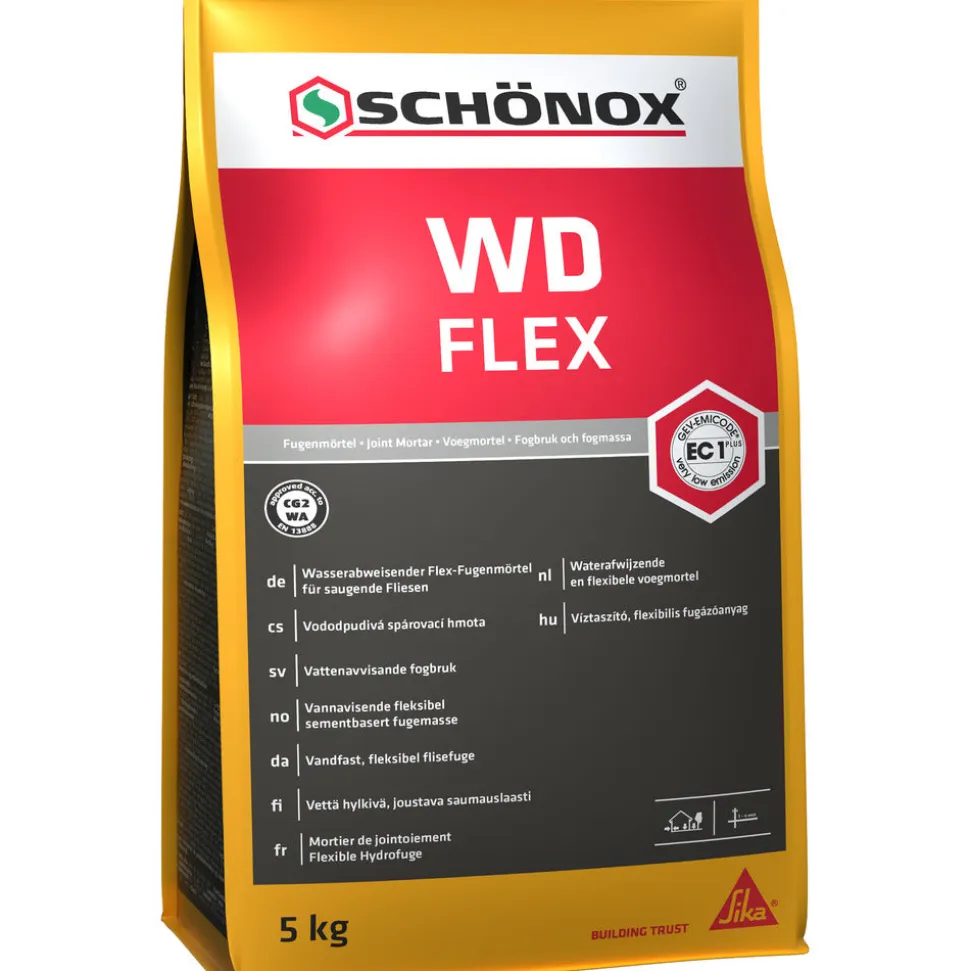 SCHÖNOX WD Flex Voegmortel Antraciet Waterafwijzend 5kg