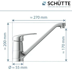 Schütte Grande Keukenkraan Chroom